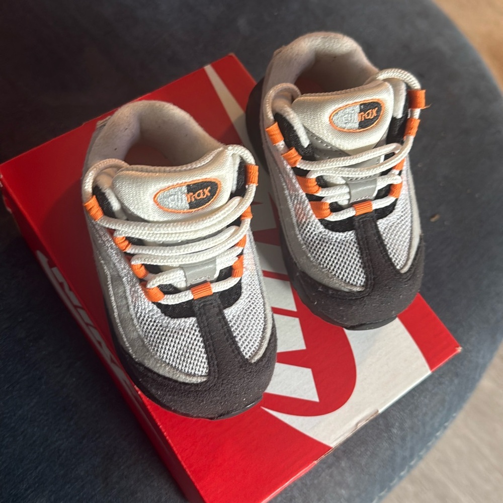 Unbranded Kids Gray & Orange Athletic Sneakers